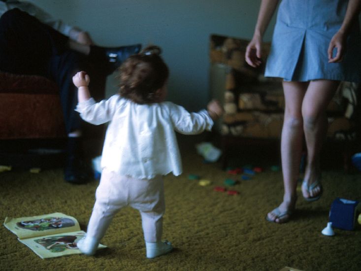 Anita walking April 1970